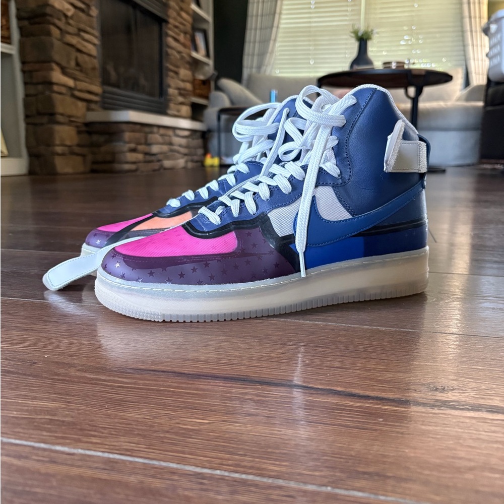 Nike Air force One High Thunder blue pink prime RARE